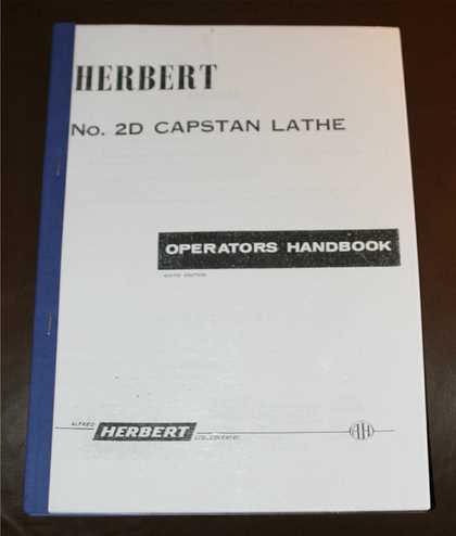 Alfred Herbert Pillar Drill Manual